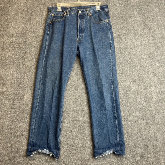 Levi's Other - Vintage Levi's‎ 501 Jeans Mens 33x28 Blue Denim Straight Fit Made in USA 90s